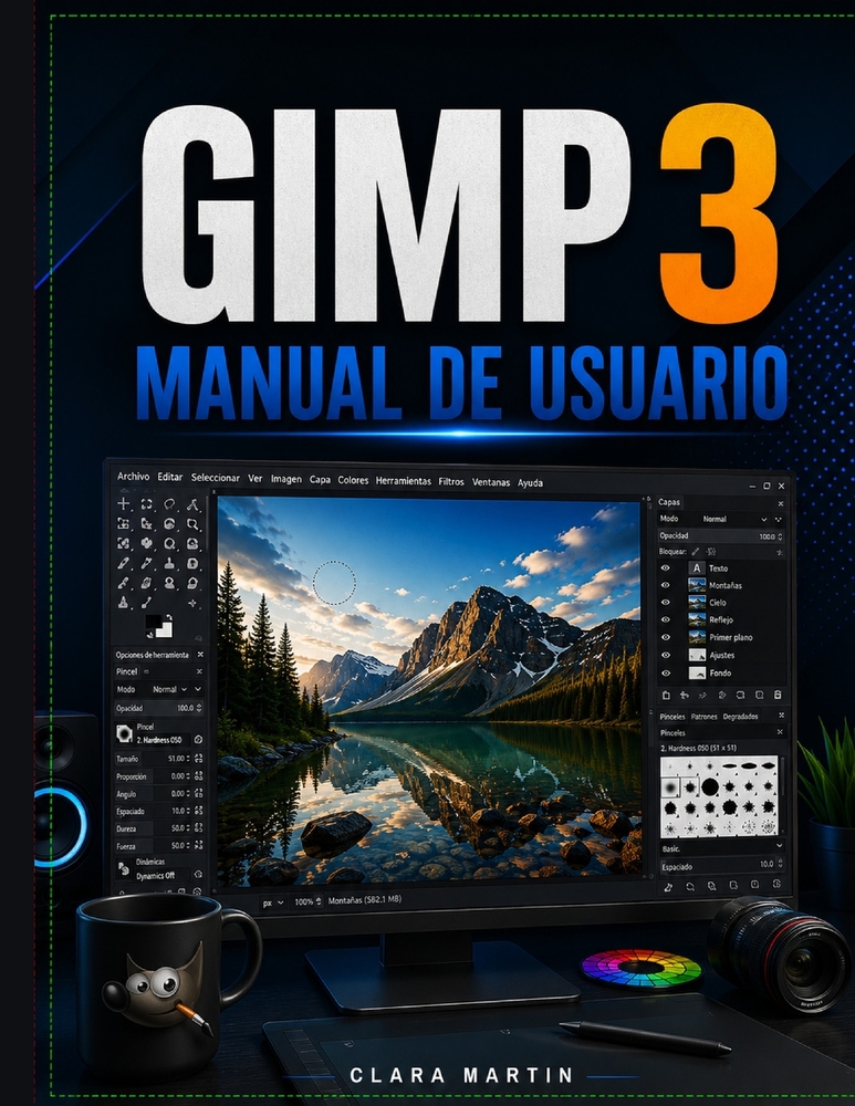 Gimp 3 Manual de Usuario: Guía de usuario independiente para la configuración, herramientas esenciales, edición de imágenes, capas, selecciones, másca cover