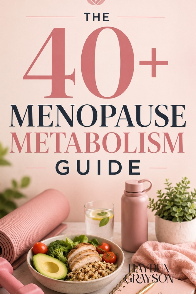 The 40+ Menopause Metabolism Guide: A Practical 12-Week Roadmap for Weight Management, High-Protein Nutrition, Strength Training, Blood Sugar Support, cover