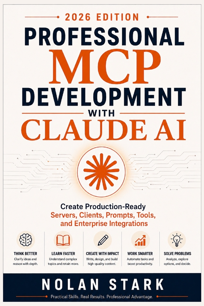 Professional MCP Development with Claude AI: Create Production-Ready Servers, Clients, Prompts, Tools, and Enterprise Integrations cover