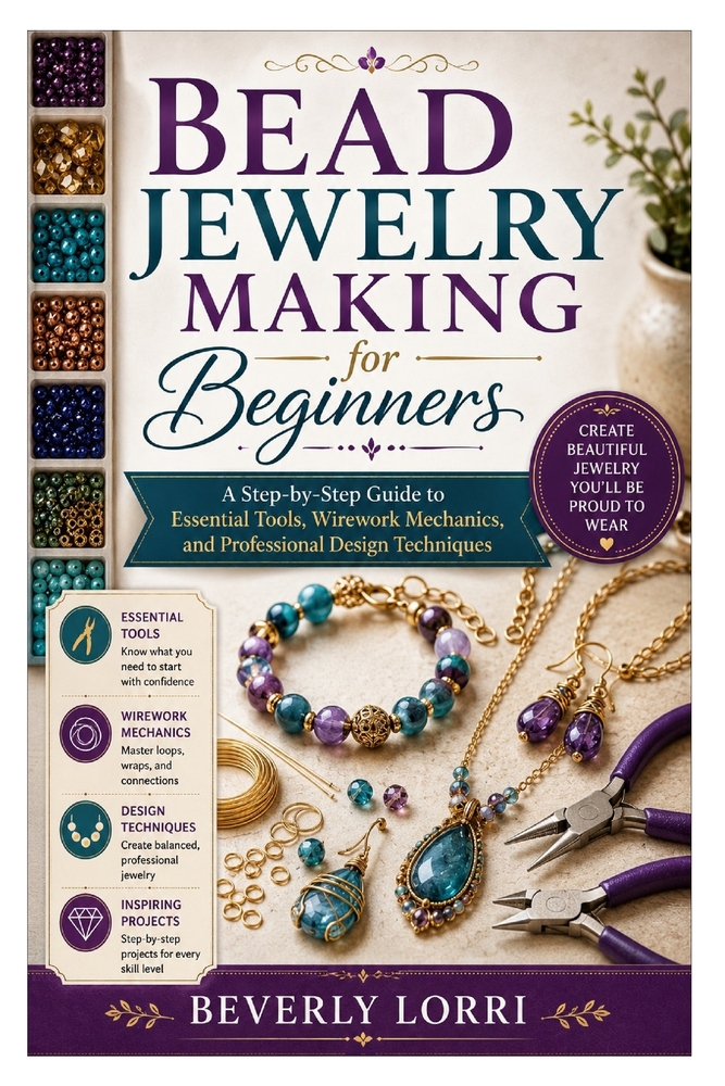Bead Jewelry Making for Beginners: A Step-by-Step Guide to Essential Tools, Wirework Mechanics, and Professional Design Techniques cover