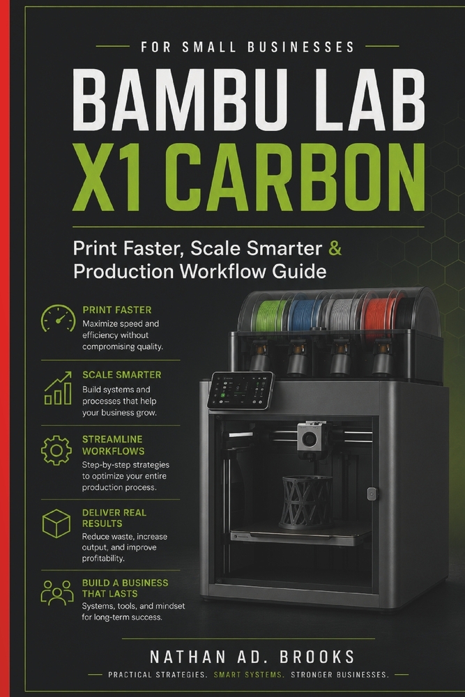 Bambu Lab X1 Carbon for Small Businesses: Print Faster, Scale Smarter & Production Workflow Guide cover
