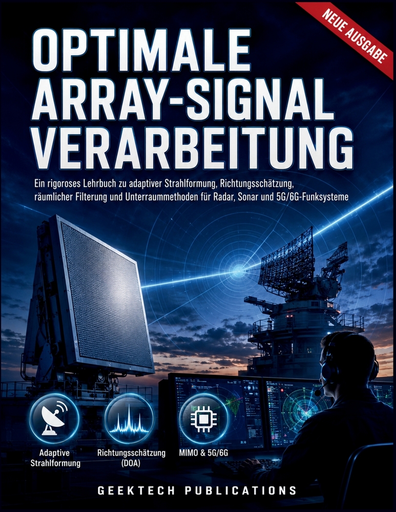 Optimale Array Signalverarbeitung: Ein rigoroses Lehrbuch zu adaptiver Strahlformung, Richtungsschätzung, räumlicher Filterung und Unterraummethoden f cover