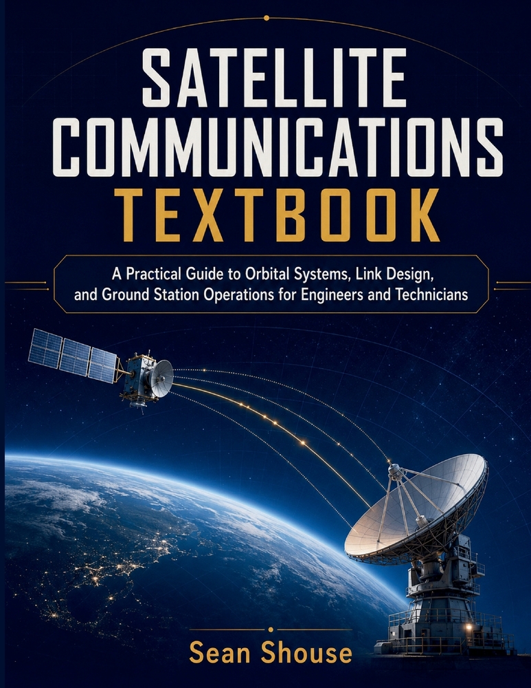 Satellite Communications Textbook: A Practical Guide to Orbital Systems, Link Design, and Ground Station Operations for Engineers and Technicians cover