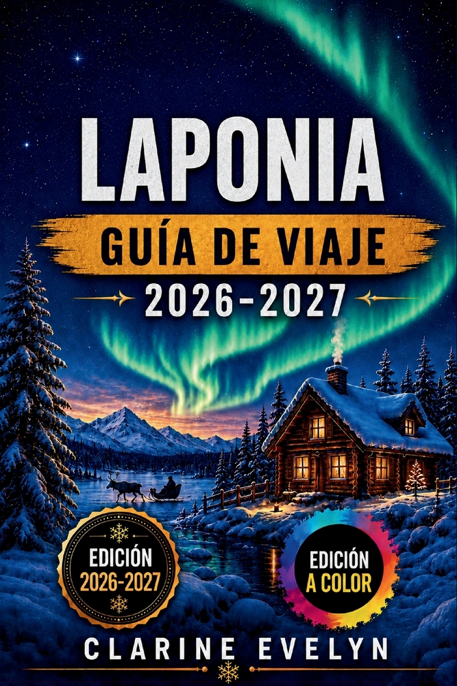 Laponia Guía de viaje 2026-2027: Bosques nevados, auroras boreales y aventuras en el Círculo Polar Ártico por Finlandia, Suecia y Noruega cover