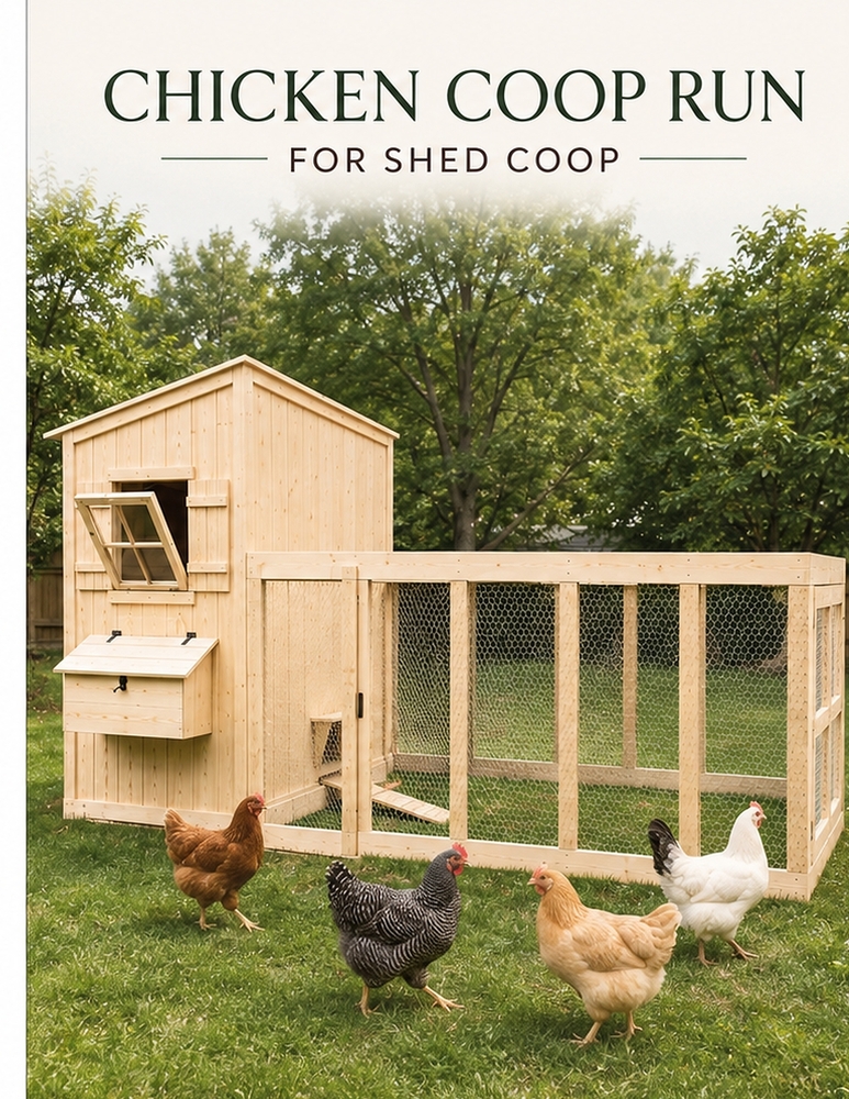 Chicken Coop Run: For Shed Coop cover