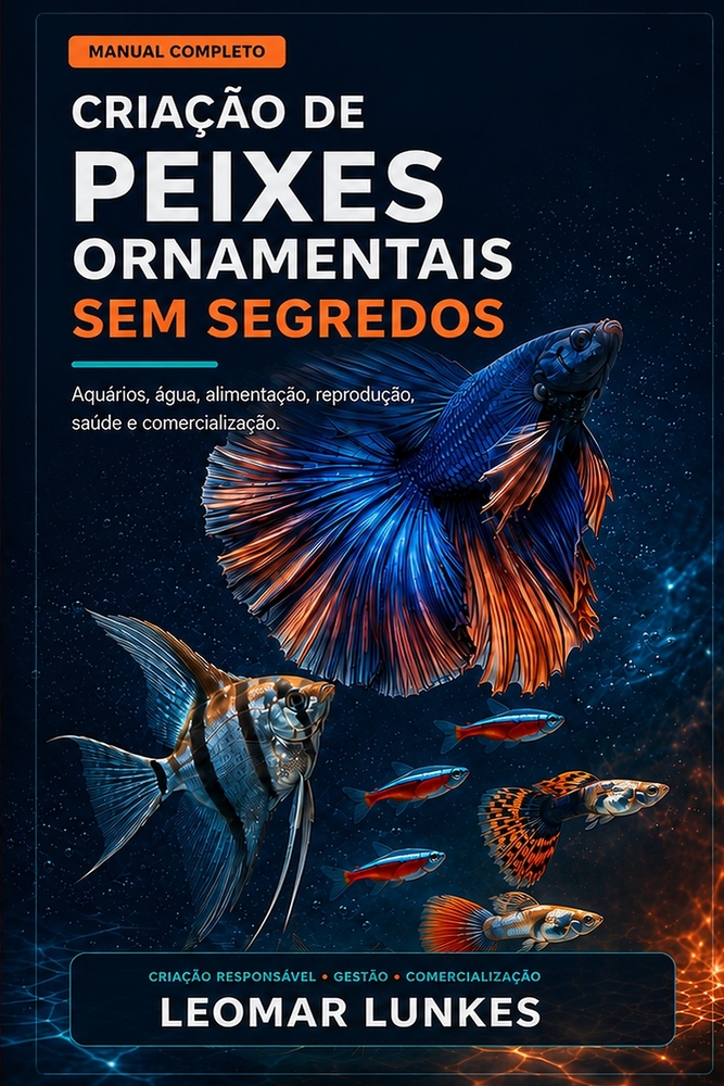 Criação de Peixes Ornamentais sem Segredos: Aquários, água, alimentação, reprodução, saúde e comercialização. Manual completo cover