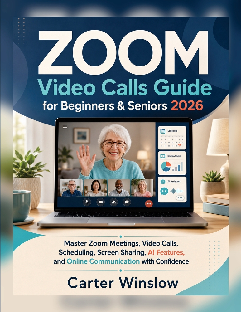 ZOOM Video Calls Guide for Beginners & Seniors 2026: Master Zoom Meetings, Video Calls, Scheduling, Screen Sharing, AI Features, and Online Communicat cover