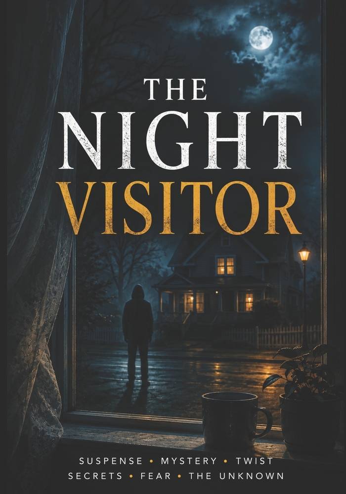 The Night Visitor: A Gripping Psychological Thriller of Dark Secrets, Hidden Motives, and a Stranger Who Knows Too Much cover