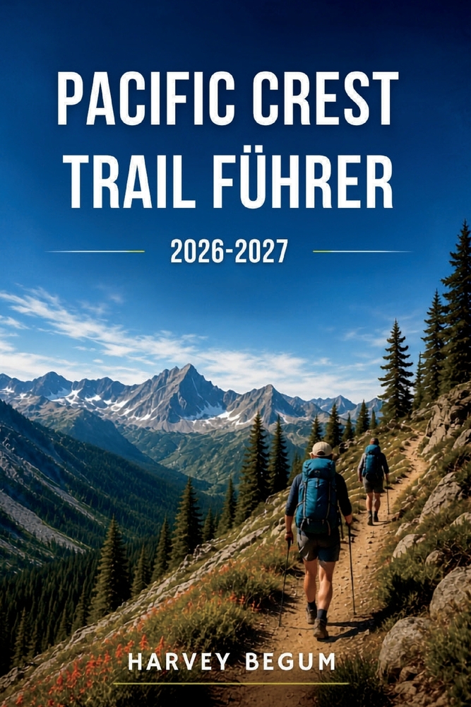 Pacific Crest Trail Führer 2026-2027: Etappenwanderungen, Verpflegungsplanung, Genehmigungsinfos und Höhenprofile von Mexiko bis Kanada cover