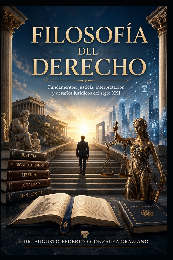 Filosofía del Derecho: Fundamentos, justicia, interpretación y desafíos jurídicos del siglo XXI cover