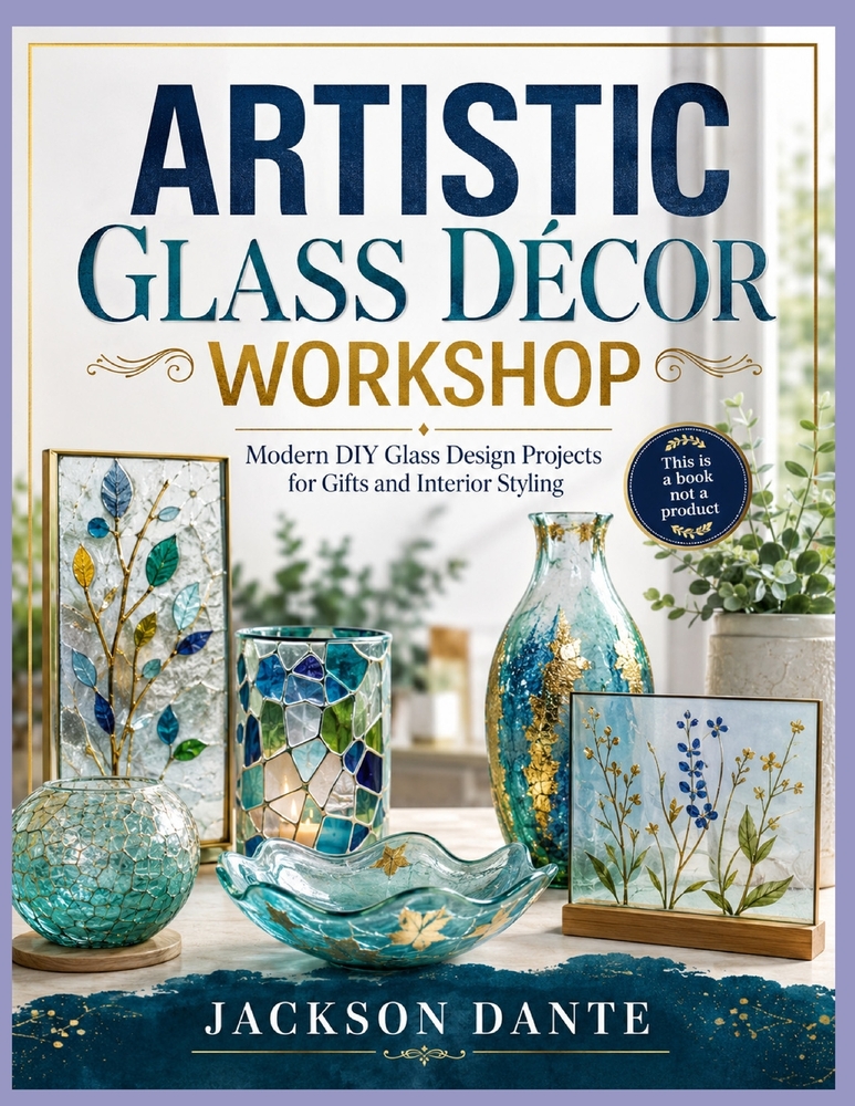 Artistic Glass Décor Workshop: Modern DIY Glass Design Projects for Gifts and Interior Styling cover