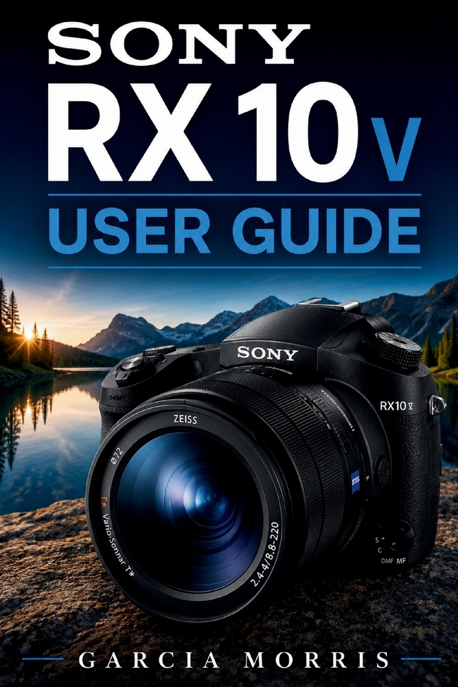 Sony Rx10 V User Guide: A Practical Beginner Friendly Manual To Camera Setup, Controls Creative Photography, Video Recording, Focus Settings, File Man cover