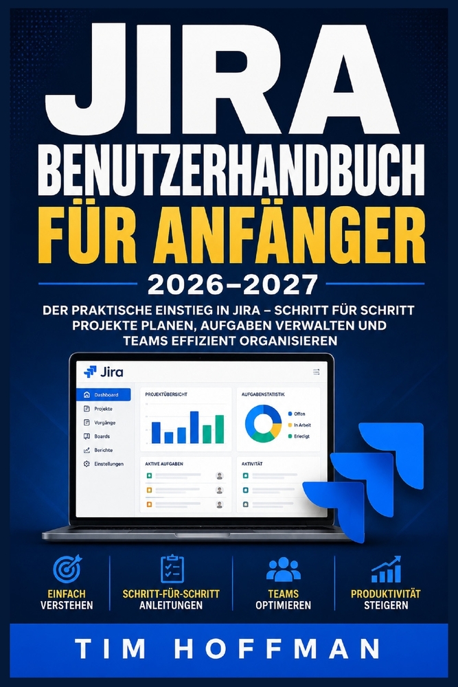 Jira Benutzerhandbuch für Anfänger 2026-2027: Vollständige Schritt-für-Schritt-Anleitung zu agiler Projektverwaltung, Aufgabenverfolgung, Board-Konfig cover