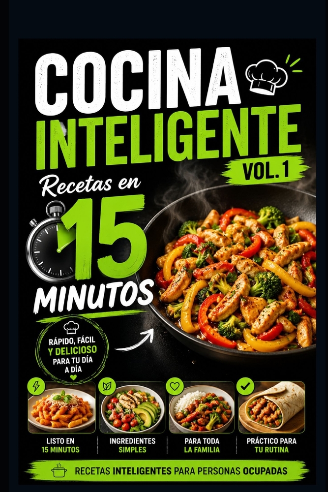 Cocina Inteligente vol 1: Recetas en 15 Minutos cover