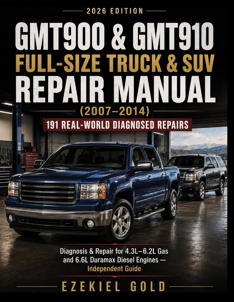 GMT900 & GMT910 Full-Size Truck & SUV Repair Manual (2007-2014): 191 Real-World Diagnosed Repairs: Diagnosis & Repair for 4.3L-6.2L Gas and 6.6L Duram cover