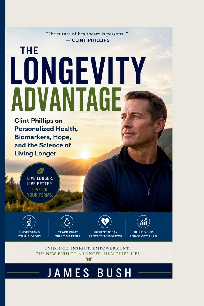 Clint Phillips on Personalized Health, Biomarkers, Hope, and the Science of Living Longer: The Longevity Advantage cover
