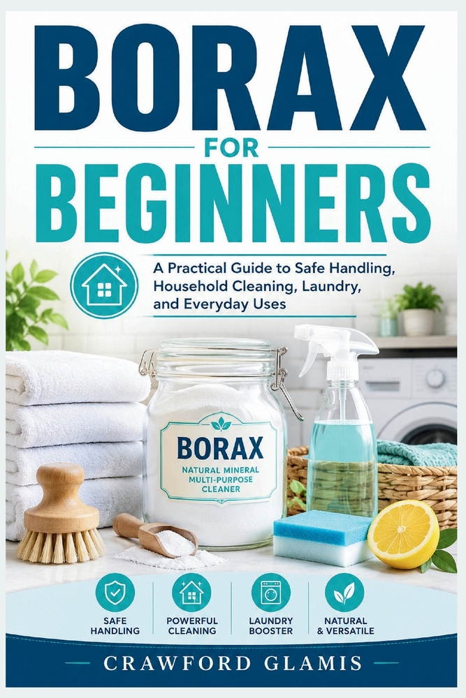 Borax for Beginners: A Practical Guide to Safe Handling, Household Cleaning, Laundry, and Everyday Uses cover