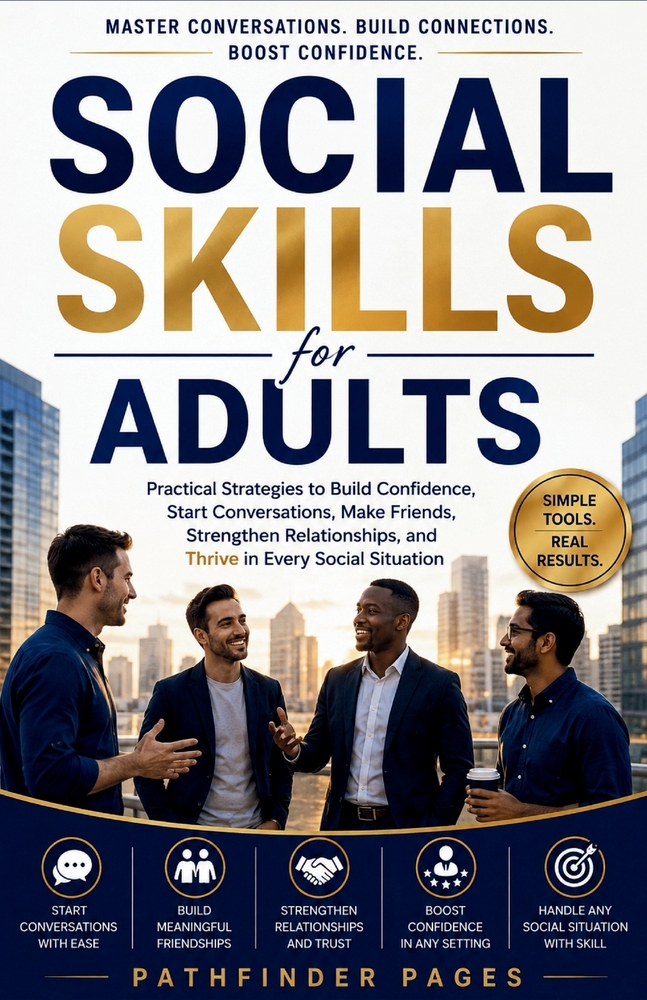 Social Skills for Adults: Practical Strategies to Build Confidence, Start Conversations, Make Friends, Strengthen Relationships, and Thrive in Every S cover