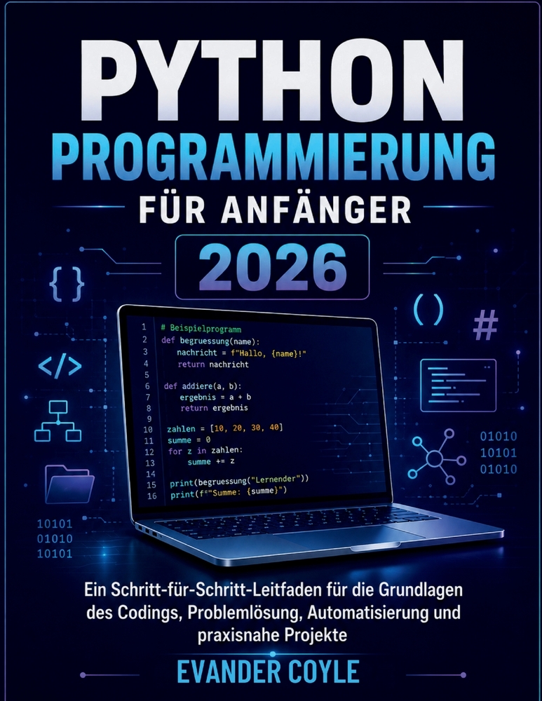 Python Programmierung für Anfänger 2026 cover