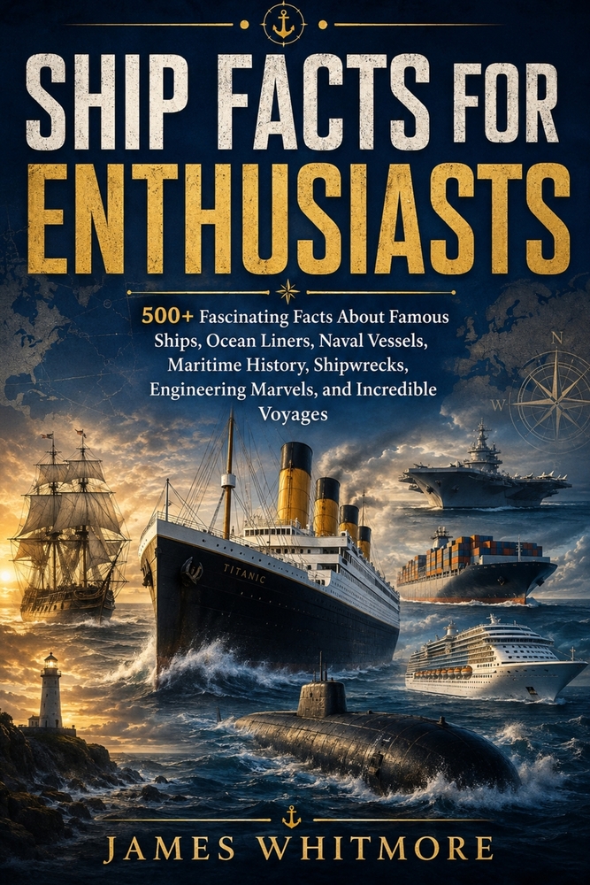 Ship Facts for Enthusiasts: 500+ Fascinating Facts About Famous Ships, Ocean Liners, Naval Vessels, Maritime History, Shipwrecks, Engineering Marvels, cover