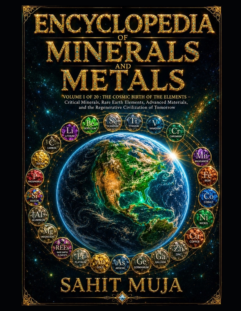 Encyclopedia of Minerals and Metals: VOLUME I: THE COSMIC BIRTH OF THE ELEMENTS - Critical Minerals, Rare Earth Elements, Advanced Materials, and the cover