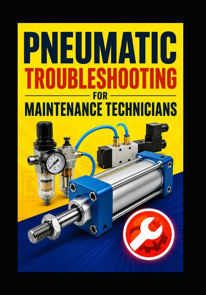 Pneumatic Troubleshooting for Maintenance Technicians: A Practical Guide to Air Supply, Valves, Cylinders, Leaks, Pressure Loss, Vacuum Systems, and M cover
