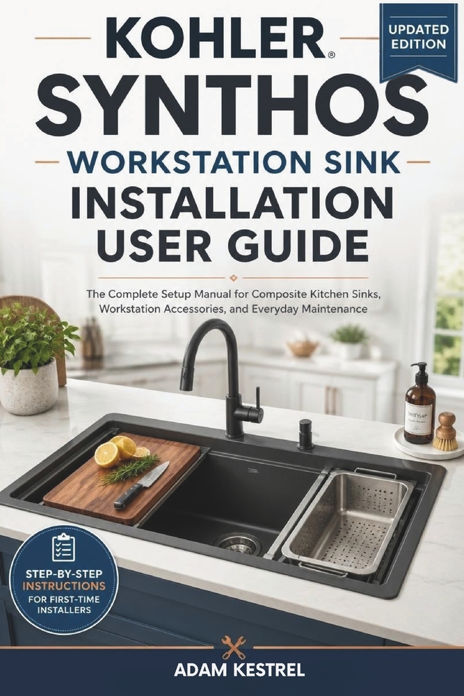 Kohler Synthos Workstation Sink Installation User Guide: The Complete Setup Manual for Composite Kitchen Sinks, Workstation Accessories, and Everyday cover