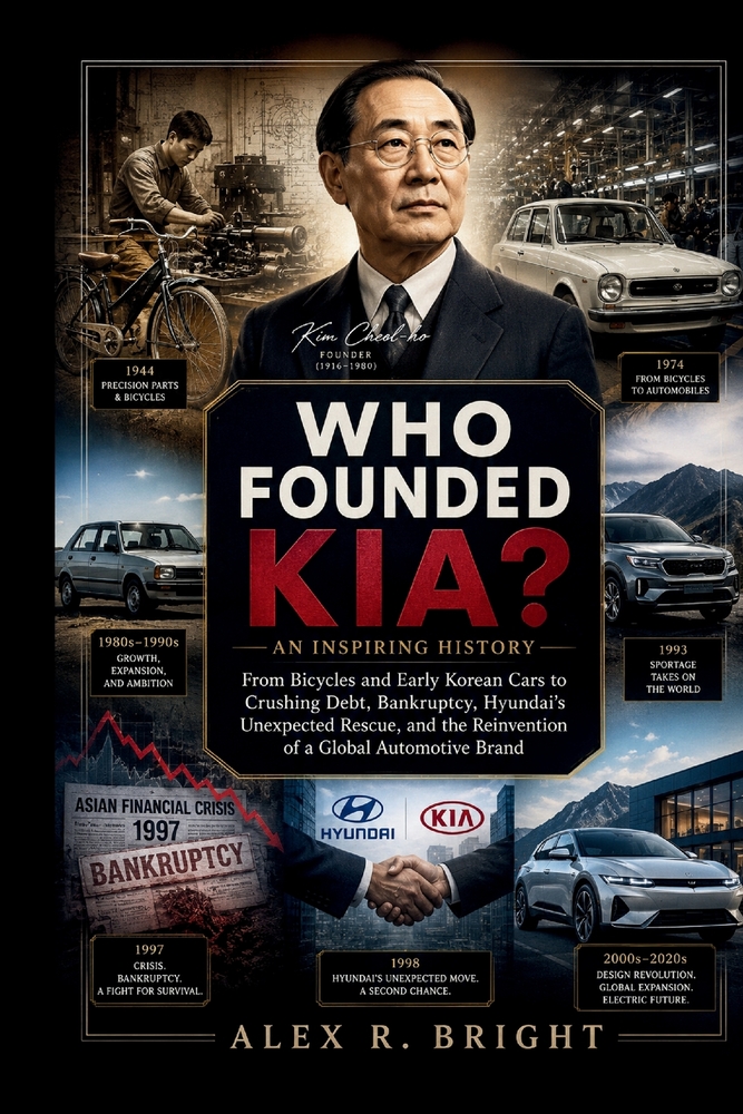 Who Founded Kia? an Inspiring History: From Bicycles and Early Korean Cars to Crushing Debt, Bankruptcy, Hyundai's Unexpected Rescue, and the Reinvent cover