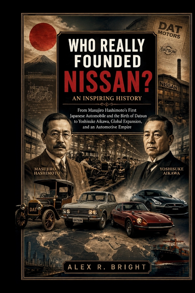 Who Really Founded Nissan? an Inspiring History: From Masujiro Hashimoto's First Japanese Automobile and the Birth of Datsun to Yoshisuke Aikawa, Glob cover