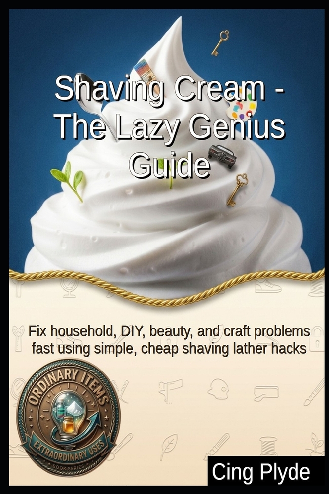 Shaving Cream - The Lazy Genius Guide: Fix household, DIY, beauty, and craft problems fast using simple, cheap shaving lather hacks cover