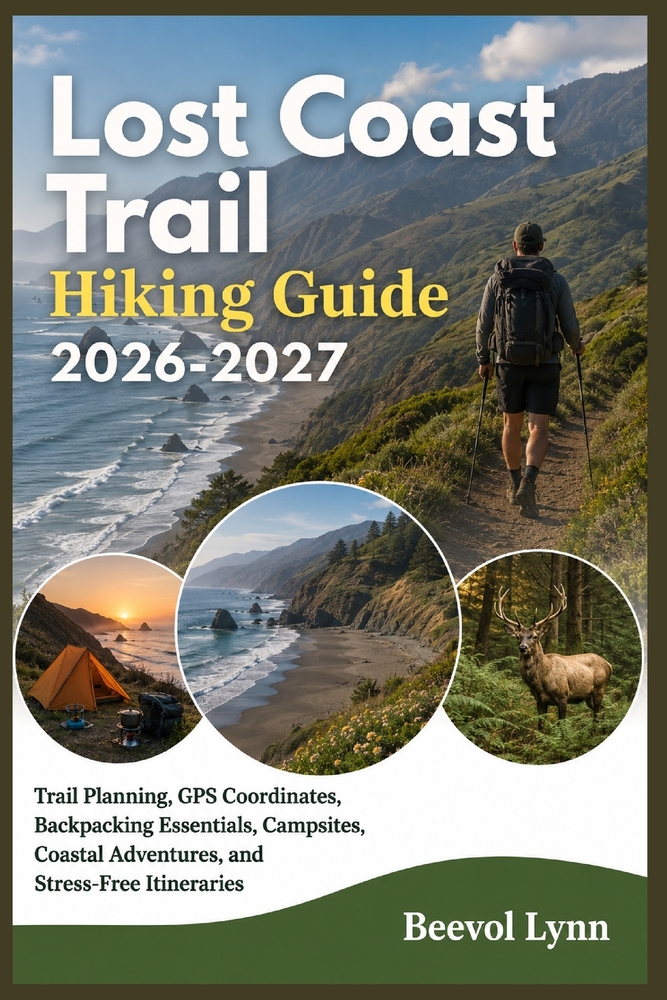Lost Coast Trail Hiking Guide 2026-2027: Trail Planning, GPS Coordinates, Backpacking Essentials, Campsites, Coastal Adventures, and Stress-Free Itine cover