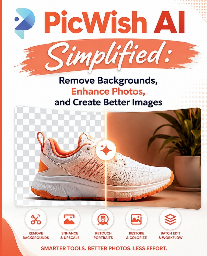 PicWish AI Simplified: Remove Backgrounds, Enhance Photos, and Create Better Images cover