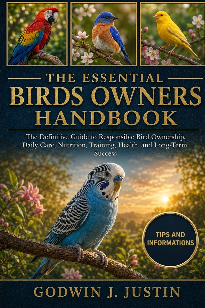 The Essential Birds Owners Handbook: The Definitive Guide to Responsible Bird Ownership, Daily Care, Nutrition, Training, Health, and Long-Term Succes cover