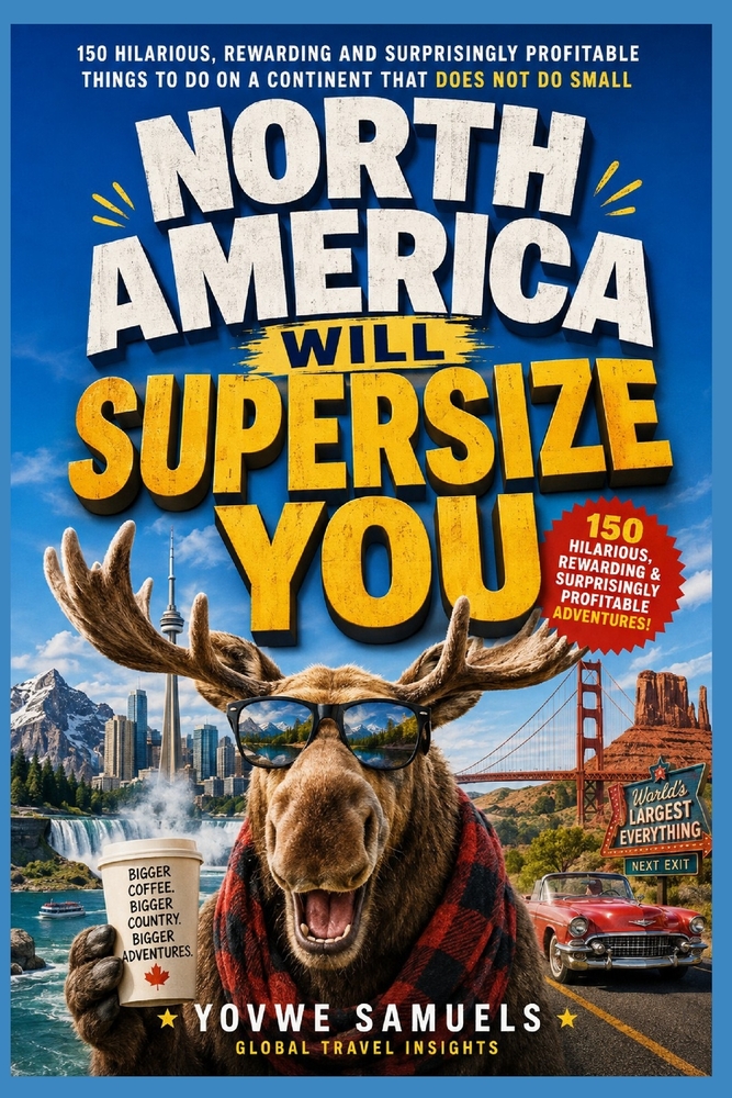 North America Will Supersize You: 150 Hilarious, Rewarding and Surprisingly Profitable Things to Do on a Continent That Does Not Do Small cover