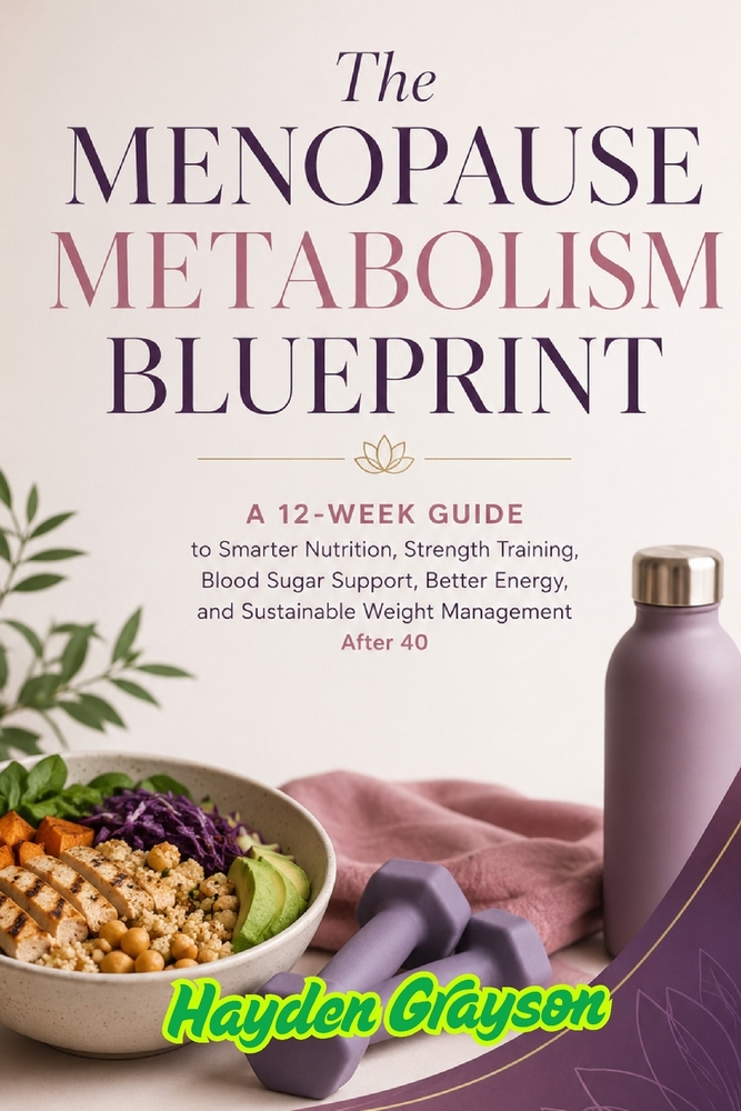 The Menopause Metabolism Blueprint: A 12-Week Guide to Smarter Nutrition, Strength Training, Blood Sugar Support, Better Energy, and Sustainable Weigh cover