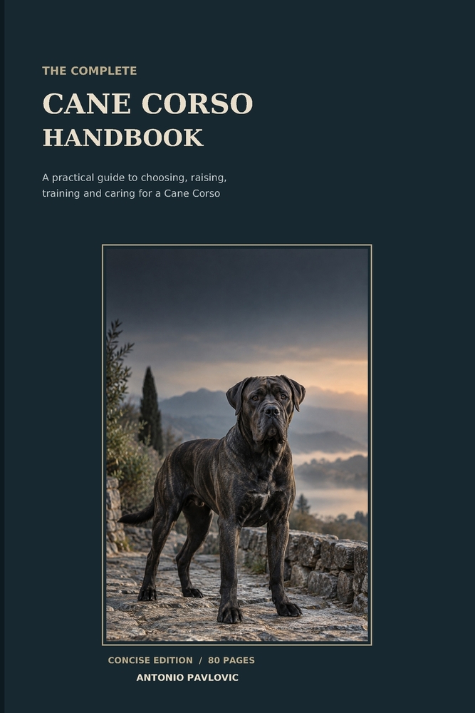 The Complete Cane Corso Handbook: The Essential Guide to Training, Nutrition, Health, Behavior, Exercise, Socialization, and Lifelong Care for a Stron cover