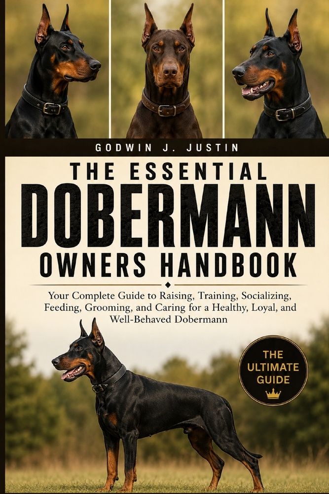 The Essential Dobermann Owner's Handbook: Your Complete Guide to Raising, Training, Socializing, Feeding, Grooming, and Caring for a Healthy, Loyal, a cover