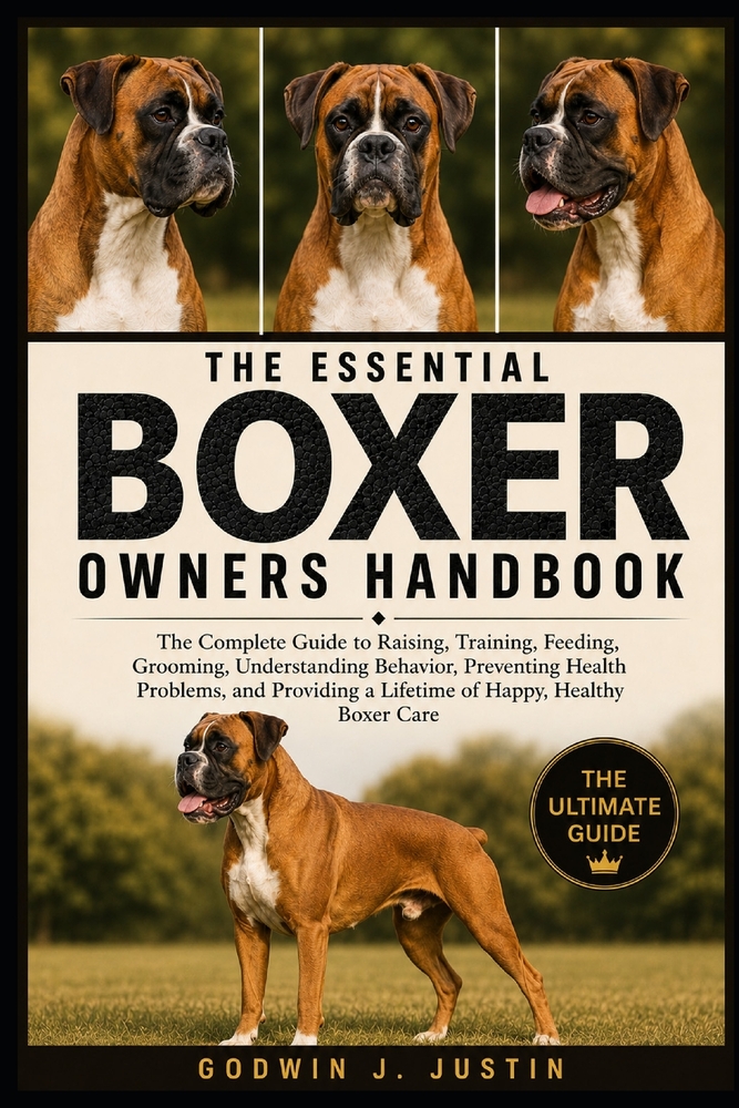 The Essential Boxer Owners Handbook: The Complete Guide to Raising, Training, Feeding, Grooming, Understanding Behavior, Preventing Health Problems, a cover