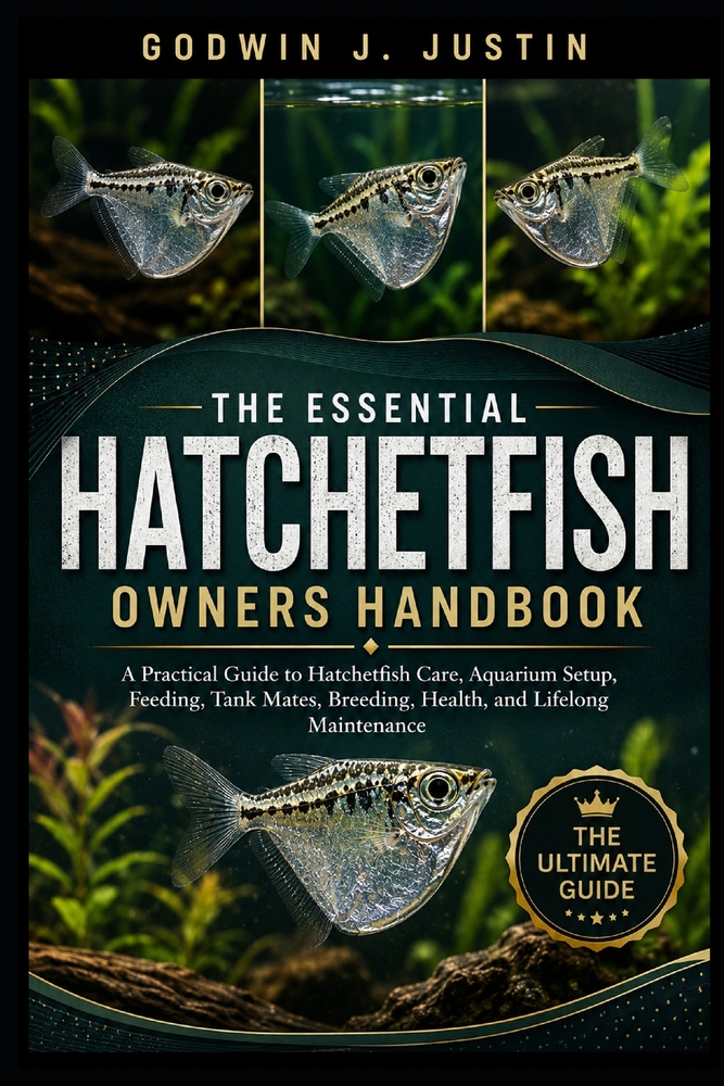 The Essential Hatchetfish Owners Handbook: A Practical Guide to Hatchetfish Care, Aquarium Setup, Feeding, Tank Mates, Breeding, Health, and Lifelong cover