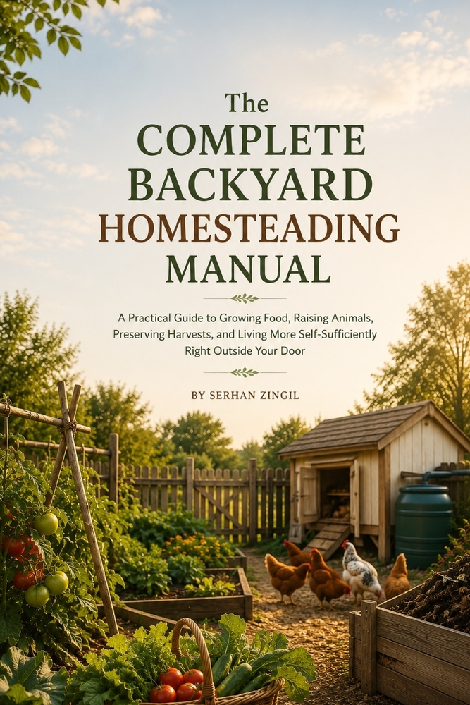The Complete Backyard Homesteading Manual: Grow Your Own Food, Raise Animals, and Build a More Self-Sufficient Home with Simple, Affordable Systems Th cover