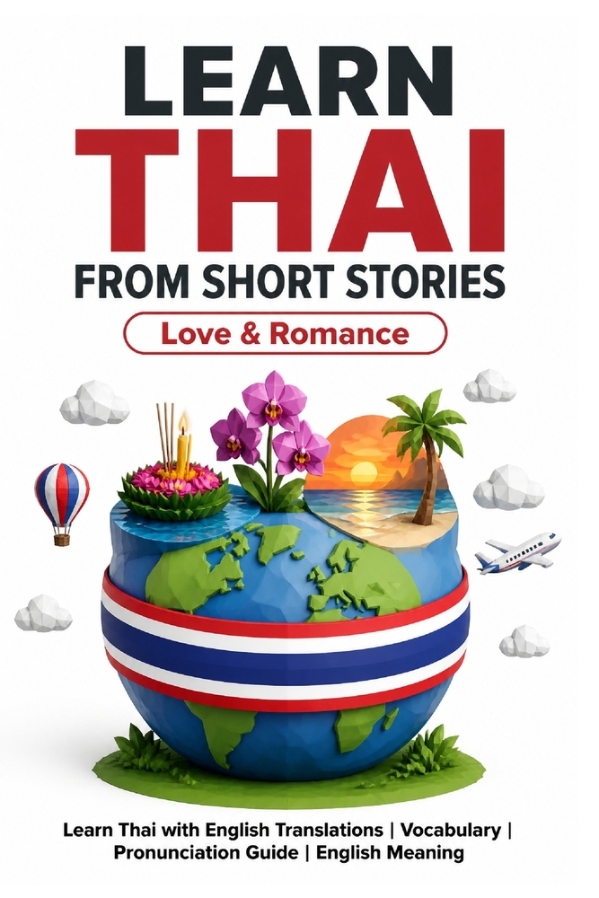 Learn Thai from Short Stories: Thai Short Stories for Intermediate Learners: Learn Thai with English Translations Vocabulary Pronunciation Guide Engli cover