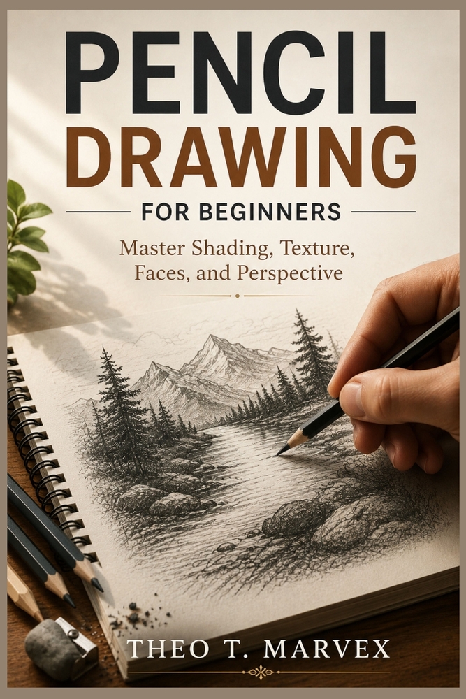 Pencil Drawing for Beginners: Master Shading, Texture, Faces, and Perspective cover