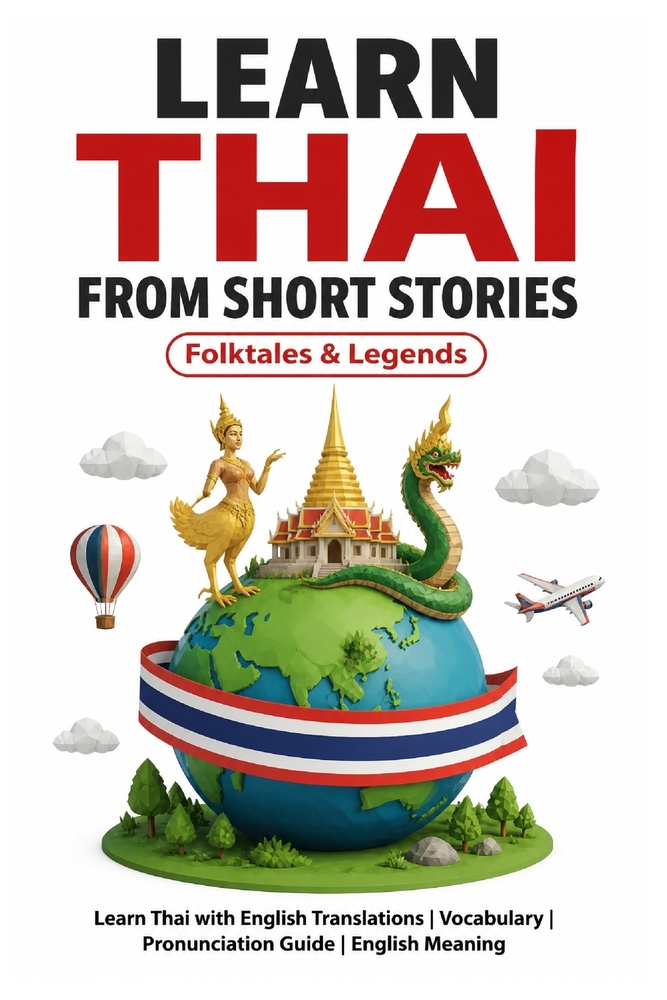 Learn Thai from Short Stories: Thai Short Stories for Intermediate Learners: Learn Thai with English Translations Vocabulary Pronunciation Guide Engli cover
