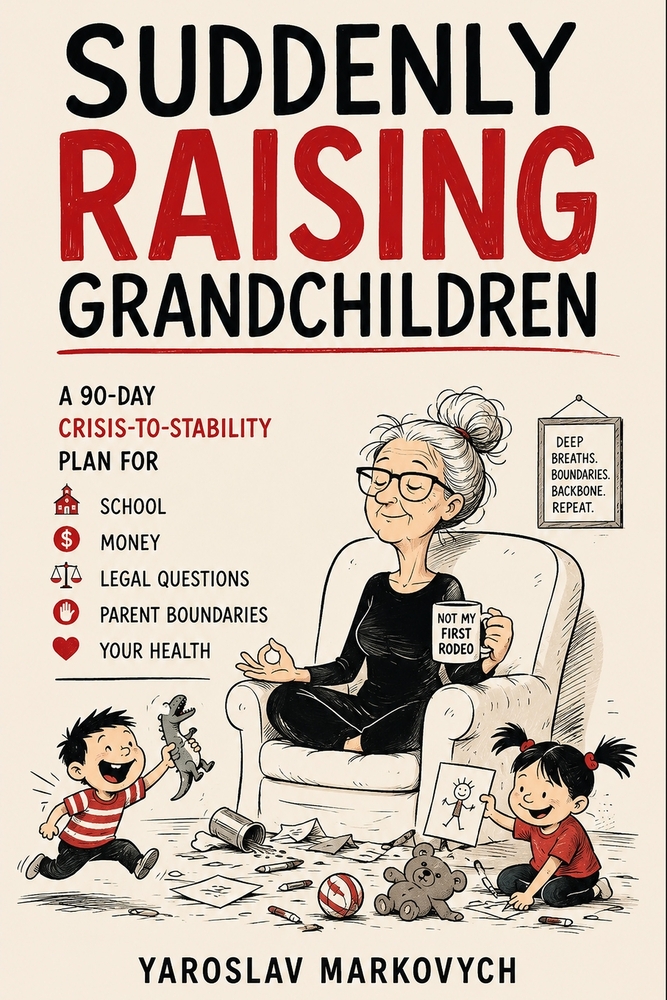 Suddenly Raising Grandchildren: A 90-Day Crisis-to-Stability Plan for School, Money, Legal Questions, Parent Boundaries, and Your Health cover