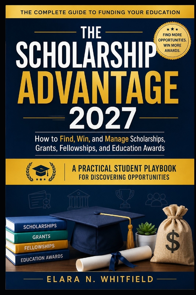 The Scholarship Advantage 2027: How to Find, Win, and Manage Scholarships, Grants, Fellowships, and Education Awards, A practical student playbook for cover