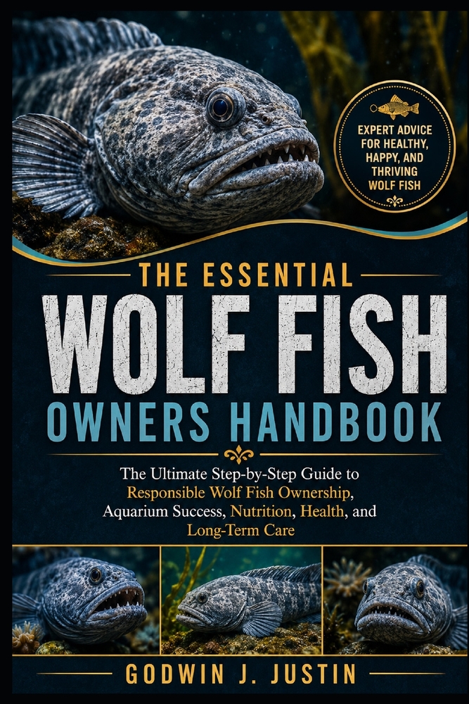 The Essential Wolf Fish Owners Handbook: The Ultimate Step-by-Step Guide to Responsible Wolf Fish Ownership, Aquarium Success, Nutrition, Health, and cover