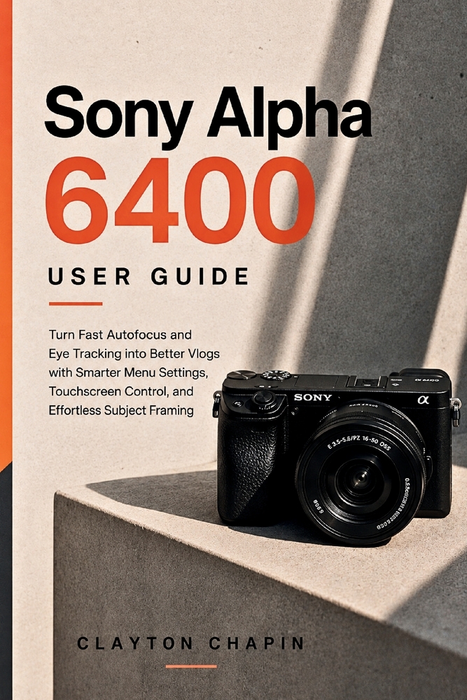 Sony Alpha 6400 User Guide: Turn Fast Autofocus and Eye Tracking into Better Vlogs with Smarter Menu Settings, Touchscreen Control, and Effortless Sub cover