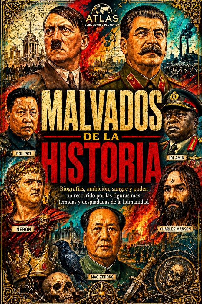 Los Malvados de la Historia: Biografías de dictadores, asesinos, fanáticos y criminales que convirtieron el miedo, la crueldad y la muerte en instrume cover