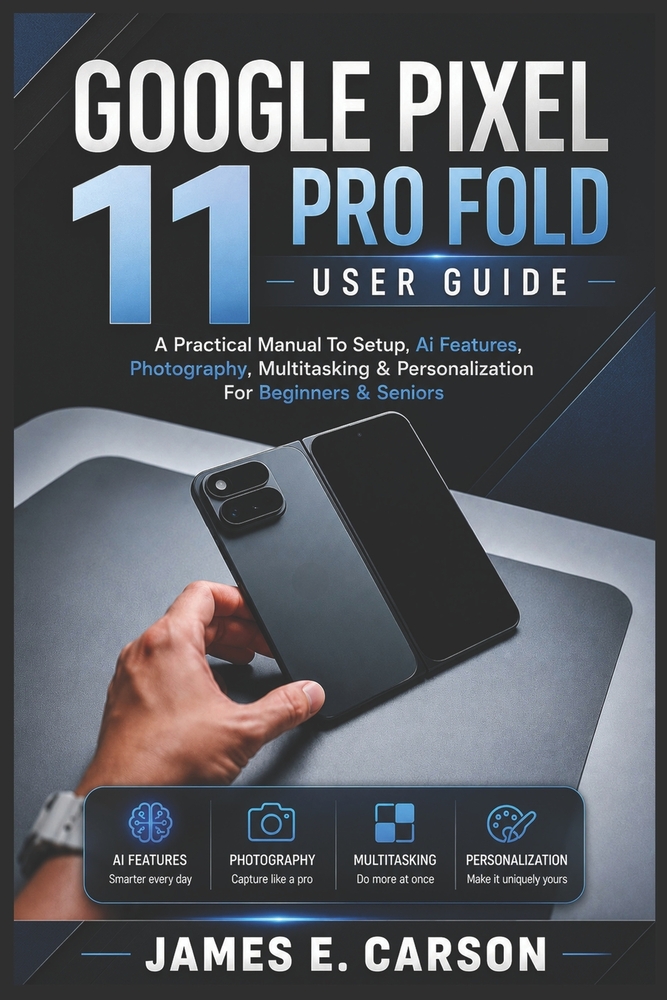 Google Pixel 11 Pro Fold User Guide: A Practical Manual To Setup, Ai Features, Photography, Multitasking & Personalization For Beginners & Seniors cover