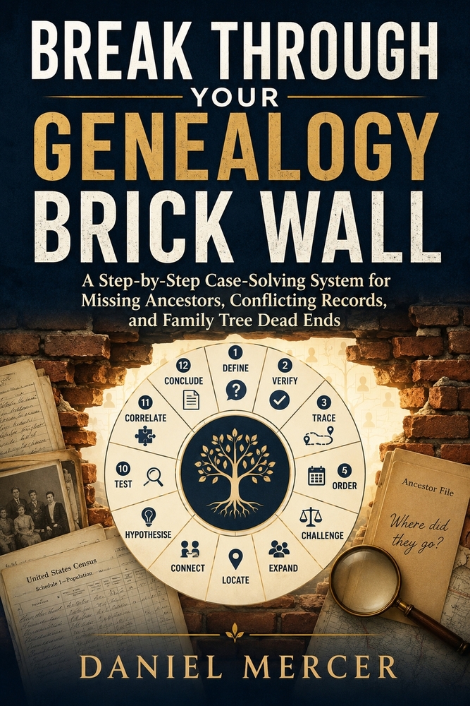 Break Through Your Genealogy Brick Wall: A Step-by-Step Case-Solving System for Missing Ancestors, Conflicting Records, and Family Tree Dead Ends cover